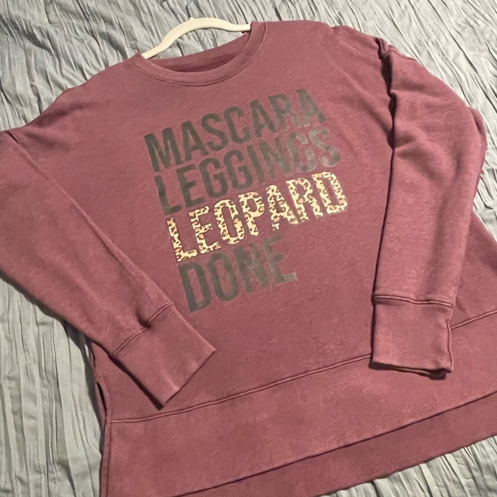 Mascara Leggings Leopard Done Sweater - Purple